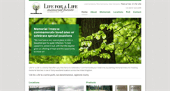 Desktop Screenshot of lifeforalife.org.uk